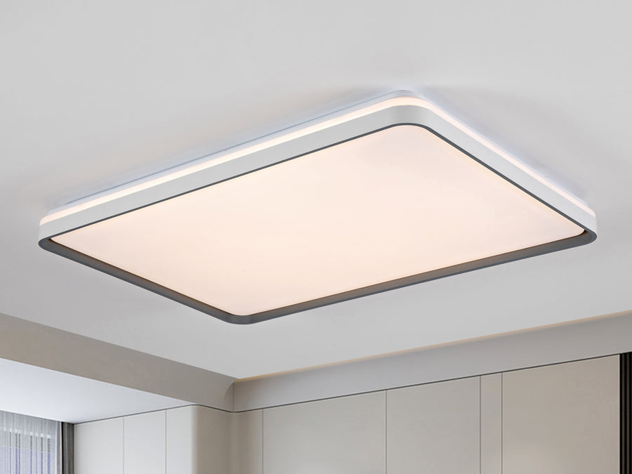 White and Grey Ceiling Light, 950 mm