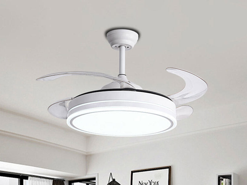 White Circular Fan Light