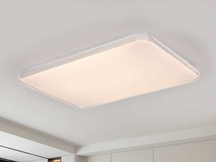 Clear Rectangle Ceiling Light