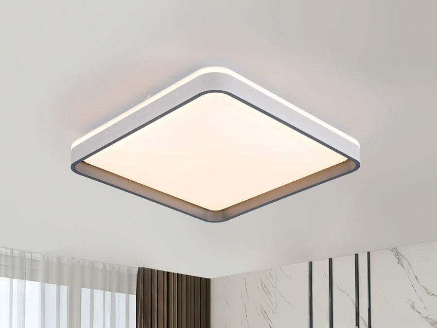 White and Grey Ceiling Light