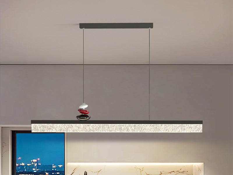 Black Linear Pendant Light