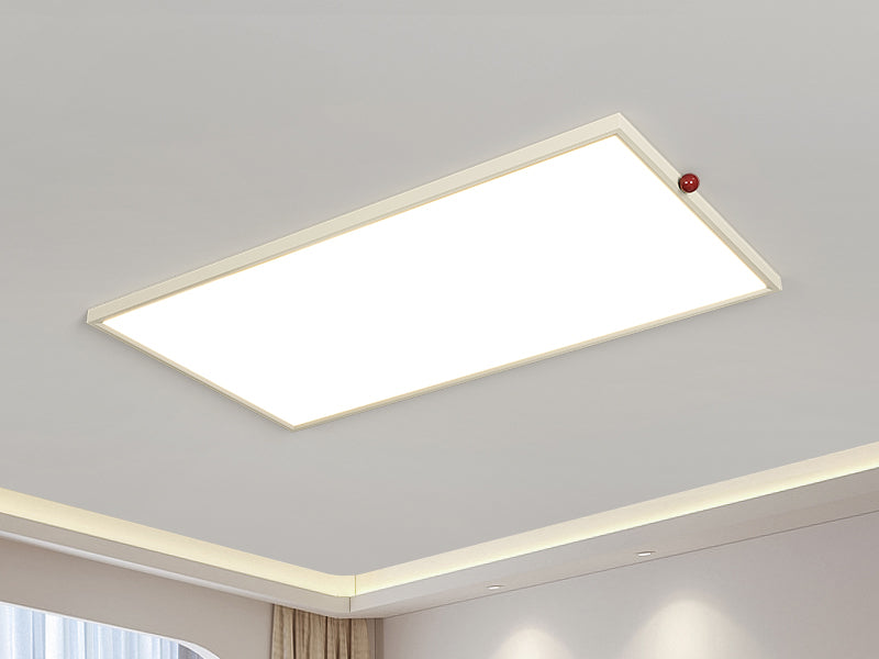 White Rectangular Ceiling Light
